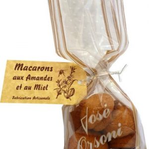 Macarons aux amandes et au miel sachet 180g