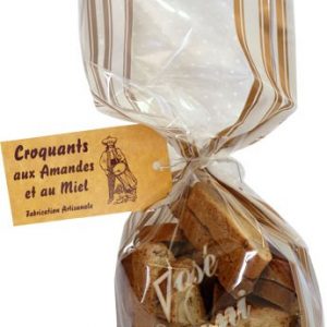 Croquants aux amandes et au miel sachet 250g