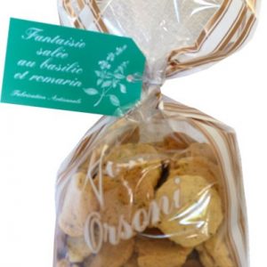 Biscuits salés au basilic et romarin sachet 250g