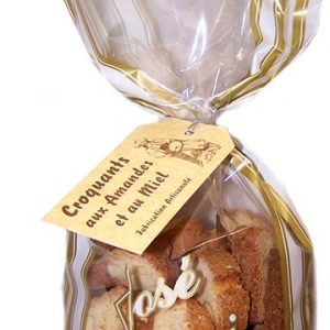 Croquants en sachet translucide