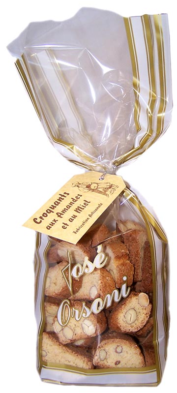 Croquants en sachet translucide